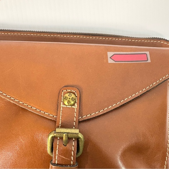 Patricia Nash Avellino Brown Full Grain Leather Adjustable Strap Crossbody Bag - Picture 9 of 16